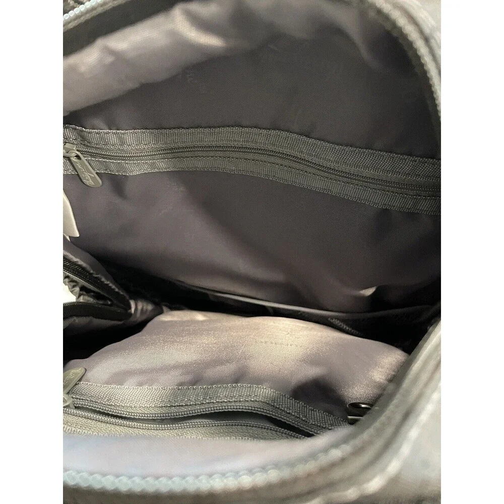 Thirty-One Black Journey Backpack Insulated Cooler Area Multiple Pockets MARK